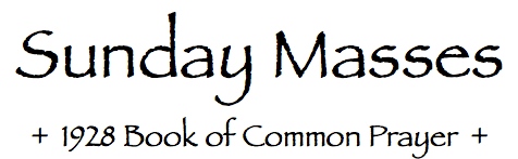 Sunday Masses